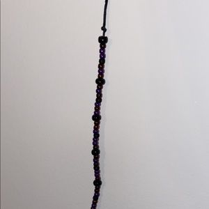 purple and red bracelet/anklet